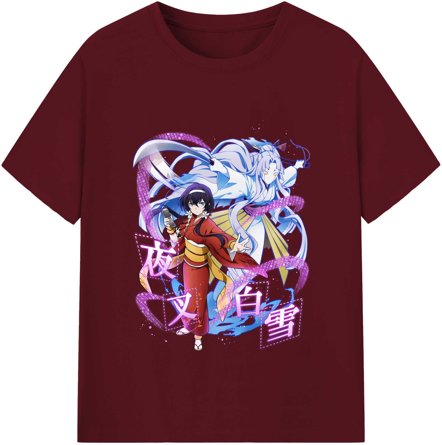 （画像用） 文豪ストレイドッグス Bungo Stray Dogs 綿100％半袖Tシャツ（フロントプリント）
